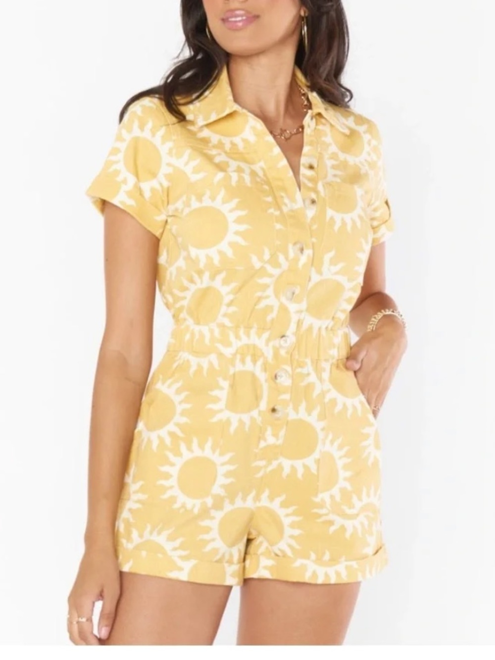 Show Me Your MuMu Denim Romper